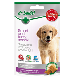 DR. SEIDEL Puppy Large Breed, Recompense Pui de Catel Talie Mare, Pentru Crestere si Dezvoltarea Sanatoasa, 90g