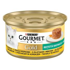PURINA Gourmet Retete Rafinate, cu Pui si Morcovi, Conserva Hrana Umeda Pentru Pisici, 85g