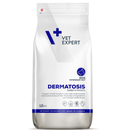 VETEXPERT 4T VETERINARY DIET Dermatosis, Iepure, Hrana Uscata Caine cu Afectiuni Dermatologice | Atopii | Caderea Parului in Exces, 12kg