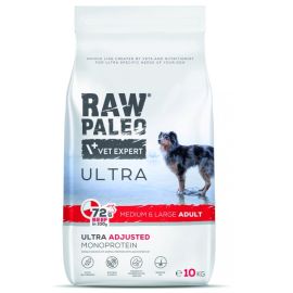 RAW PALEO UlLTRA Adult Medium / Large, cu Vita, Hrana Uscata Monoproteica Fara Cereale, Pentru Caini Talie Medie / Mare 10kg