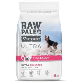 RAW PALEO ULTRA Mini Adult, cu Porc, Hrana Uscata Monoproteica Fara Cereale, Pentru Caini Talie Mica, 8kg