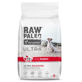 RAW PALEO ULTRA Puppy Mini, cu Vita, Hrana Uscata Monoproteica, Fara Cereale, Pentru Catei Juniori Talie Mica, 2kg
