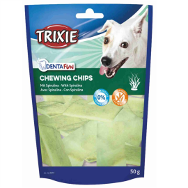 Recompensa Caini Talie Mica, DENTAFUN Chipsuri cu Spirulina 50g