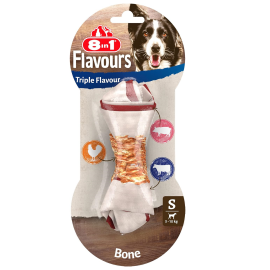 Recompensa Pentru Caini 8 in 1 Triple Flavour S, Os Innodat cu Carne de Pui 35g
