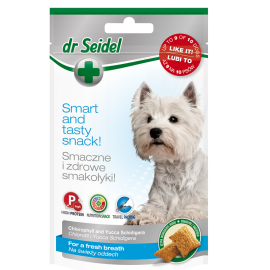Dr. SEIDEL Recompense Pentru Caini, cu Clorofila si Extract Yucca Schidigera, Pentru o Respiratie Fresh, 90g