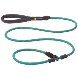 RUFFWEAR Just-A-Cinch Aurora Teal, Lesa Cordelina cu Zgarda Strangulanta Reglabila Pentru Caini de Talie Medie sau Mare 150cm / 11mm