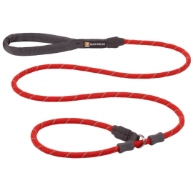 RUFFWEAR Just-A-Cinch Red Sumac, Lesa Cordelina cu Zgarda Strangulanta Reglabila Pentru Caini de Talie Medie sau Mare 150cm / 11mm