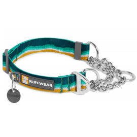 RUFFWEAR Chain Reaction Seafoam, Zgarda Semistrangulanta Pentru Caini, Marime S 28-36cm