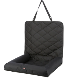 Scaun Auto, cu Spatar, Pentru Caini, Negru, 61x50x10cm