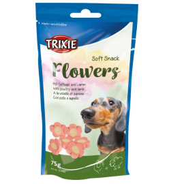 Recompense Soft Pentru Caini FLOWERS LIGHT, cu Pui si Miel, 75g