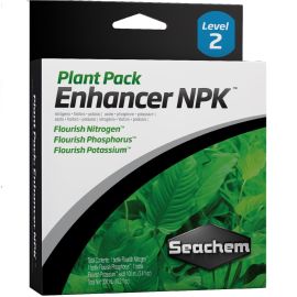 SEACHEM Plant Pack Enhancer NPK, Set Fertilizanti cu Macronutrienti Pentru Plantele de Acvariu, 300ml