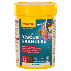 SERA Discus Granules Nature, Hrana Granulata Pentru Discus si Alte Specii Pretentioase, 100ml