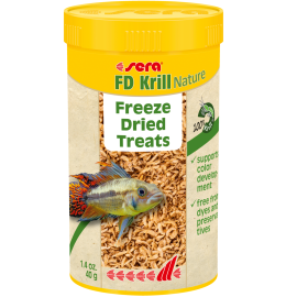 SERA FD Krill Nature, Hrana 100% Naturala Pentru Pesti si Nevertebrate de Acvariu, 250 ml