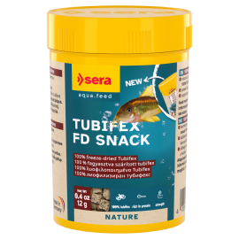SERA FD Tubifex Nature, Hrana 100% Naturala Pentru Pesti de Acvariu, 100ml