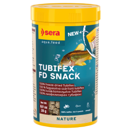 SERA FD Tubifex Nature, Hrana 100% Naturala Pentru Pesti de Acvariu, 250ml