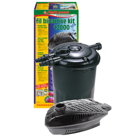 SERA Fil Bioactive Kit 1200, Set Filtru de Presiune Pentru Iazuri (volum maxim 12000 L) si Pompa Submersibila de Recirculare a Apei