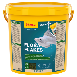 SERA Flora Nature, Hrana Fulgi, Bogata in Carotenoizi, Pentru Pesti de Acvariu Ierbivori, 2kg