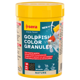 SERA Goldy Color Spirulina Nature, Hrana Granulata, Imbogatita cu Spirulina, Pentru Carasi, 100ml