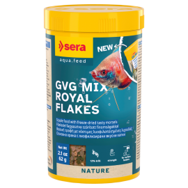 SERA GVG MIX Royal Flakes, Hrana Mixta (Fulgi si Krill Uscat) Pentru Pesti de Acvariu, 250 ml