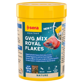 SERA GVG MIX Royal Flakes Hrana Mixta (Fulgi si Krill Uscat) Pentru Pesti de Acvariu,100 ml
