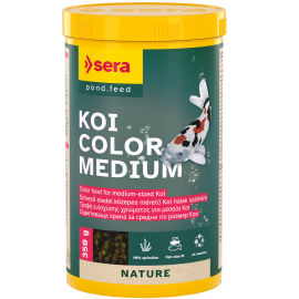 SERA Koi Color Medium, Hrana Granulata Pentru Crapi Koi Medii (intre 12cm si 25cm), 1000ml