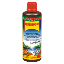 SERA Pond Cyprinopur,  Tratament Împotriva Bacteriilor și Paraziților din Iazuri, 250ml