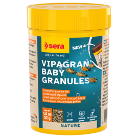 SERA Vipagran Baby, Hrana Micro-Granulata Pentru Cresterea Pestilor de Acvariu, 100ml