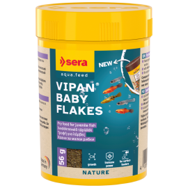 SERA Vipan Baby, Hrana Fulgi Pentru Cresterea Pestilor de Acvariu, 100ml