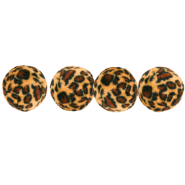 Set 4 Mingi Pentru Pisici , cu Clopotel si Captusite cu Plus, 3.5cm