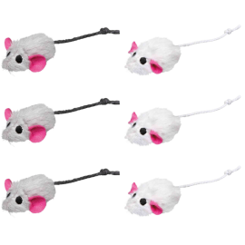 Set de 6 Soricei din Plus Pentru Pisici