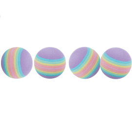 Set de 4 Mingi Viu Colorate Pentru Pisici, 3.5cm
