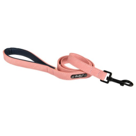CHADOG Lesa Caine Doogy Glam Simili Roz, Chinga Aspect Piele Intoarsa, Carabina Neagra, 1.05m / 20mm