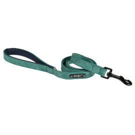 CHADOG Lesa Caine Doogy Glam Simili Verde, Chinga Aspect Piele Intoarsa, Carabina Neagra, 1.05m / 20mm