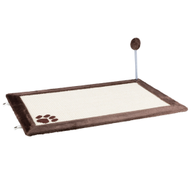 Sisal Plat cu Margine din Plus si Jucarie Pentru Pisici, 70x45cm