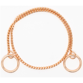 SHOW TECH Snake Chain, Zgarda Metalica Pentru Caini, Strangulanta, Auriu Roscat, 65cm | 4.0mm