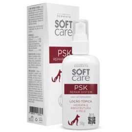 SOFT CARE PSK Repair System, Lotiune Hidratanta si Restructuranta Pentru Caini si Pisici cu Pielea Sensibila, Afectata de Diverse Dermatite, 50g