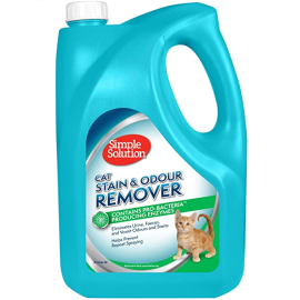 SIMPLE SOLUTION Stain & Odor Remover, Solutie indepartat Pete si Mirosuri Pisica 4litri