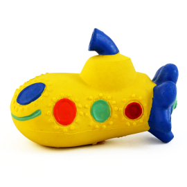 LANCO Jucarie Pentru Caini, Yellow Submarine din Latex, cu Sunet