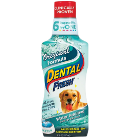 SYNERGY Dental Fresh Original, Apa de Gura Pentru Caini,  237ml