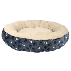 TAMMY Pernita Rotunda Pentru Caini, Plus Albastru cu Bej, 50cm