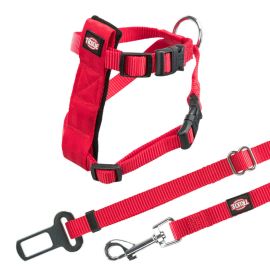 TRIXIE Ham Auto si Centura de Siguranta Pentru Pisici, Rosu, 20-50cm