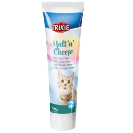 TRIXIE Pasta de Malt cu Branza si Biotina, Supliment Nutritiv Pentru Pisici, 100g