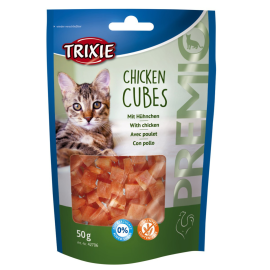 TRIXIE Premio Recompensa Pentru Pisici, Cubulete Carne de Pui, 50g