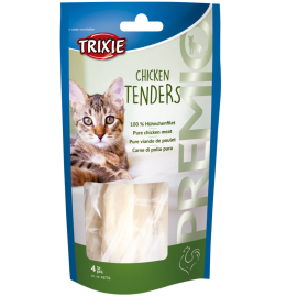 TRIXIE Premio Recompense Monoproteice Pentru Pisici Sensibile, Piept de Pui Fiert, 100g