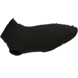 TRIXIE Pulover Pentru Caini KENTON Negru, Marime XS, Lungime Spate 24cm