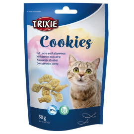 TRIXIE Recompense Pentru Pisici, Dropsuri cu Peste si Catnip, 50g