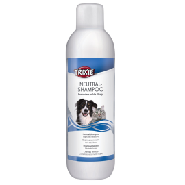 TRIXIE Sampon Neutral, Fara Parfum sau Coloranti, Pentru Caini si Pisici cu Piele Sensibila, Orice Tip de Blana, 1L