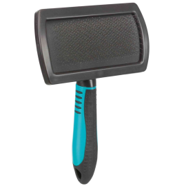 TRIXIE Soft Brush M, Perie Slicker cu Pini Flexibili Pentru Orice Tip de Blana 10x17cm