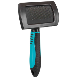 TRIXIE Soft Brush M, Perie Slicker cu Pini Flexibili Pentru Orice Tip de Blana 10x17cm