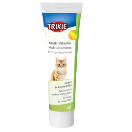 TRIXIE Supliment Nutritiv Pentru Pisici Pasta cu Multivitamine si Taurina, Pentru Stimularea Imunitatii, 100g